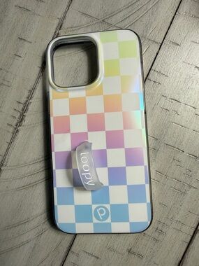 Loopy iPhone 16 pro max Case Pastel Checkered